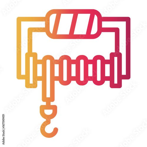 rope Line Gradient Icon
