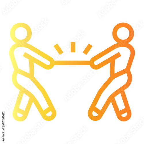 rope Line Gradient Icon