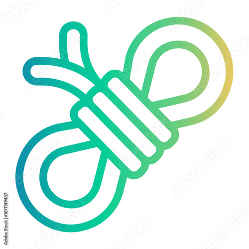 rope Line Gradient Icon