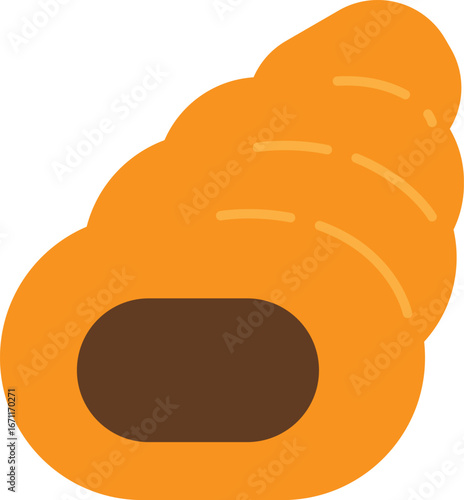 チョココロネのベクターイラスト素材