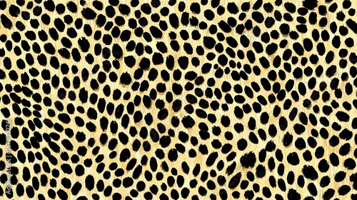 Abstract spotted pattern in black and cream tones.