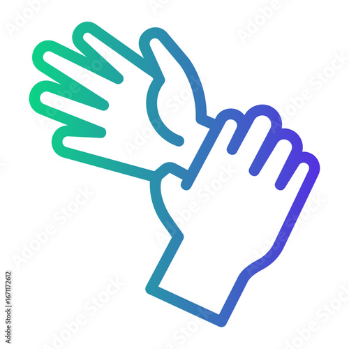 violation Line Gradient Icon