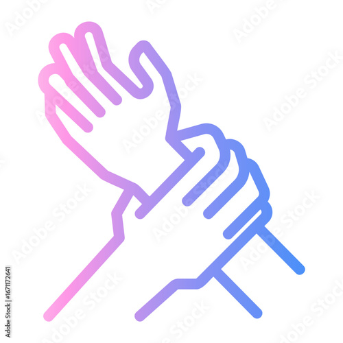 violation Line Gradient Icon