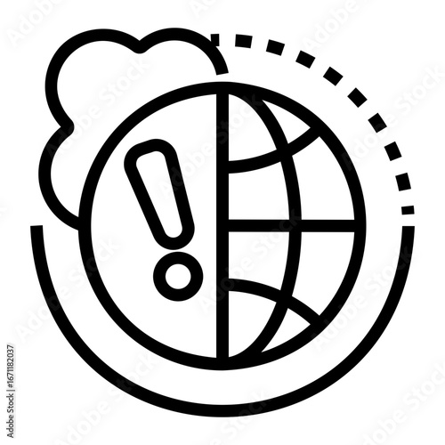 climate change Line Icon