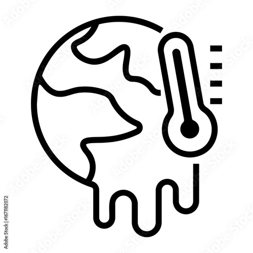 climate change Line Icon
