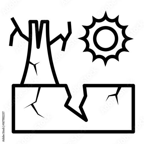 climate change Line Icon