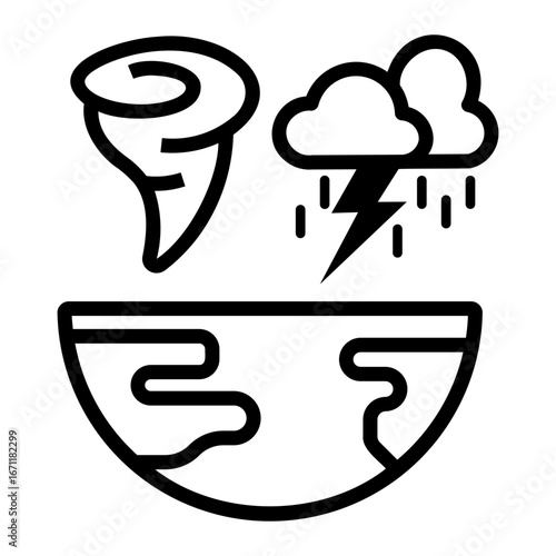 climate change Line Icon