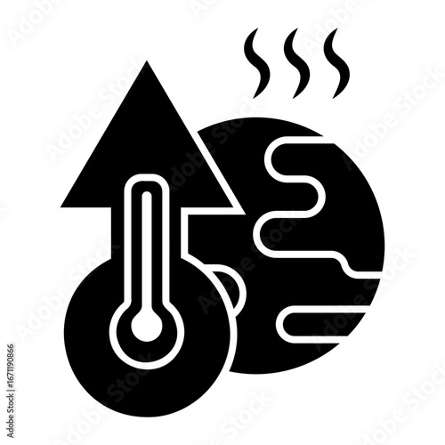 climate change Solid icon