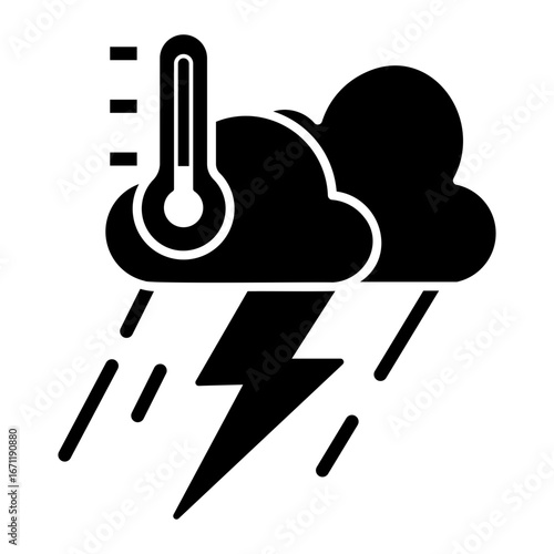 climate change Solid icon