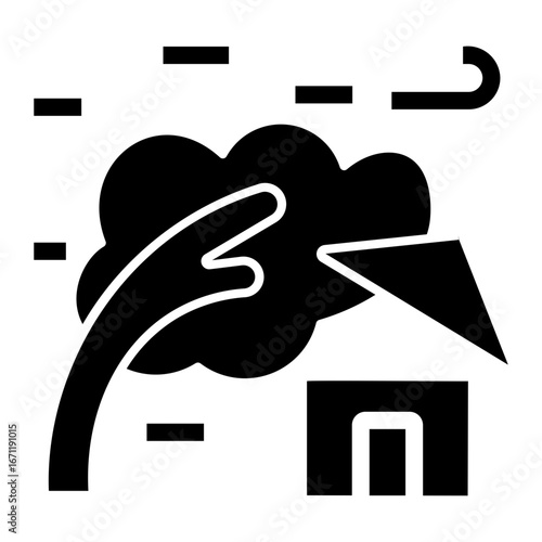 climate change Solid icon