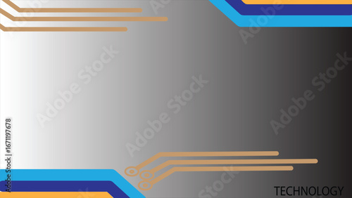 Abstract background with a fusion of black, white, and gray tones, featuring electric flow lines at the edges combined with multiple vibrant colors, symbolizing energy, contrast, modern style, and dig