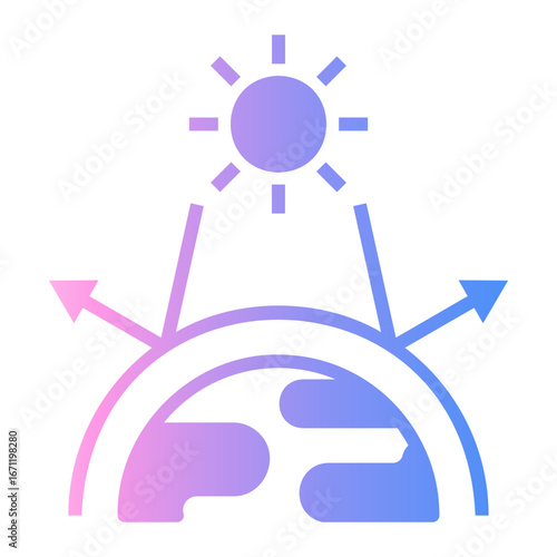 climate change Gradient icon