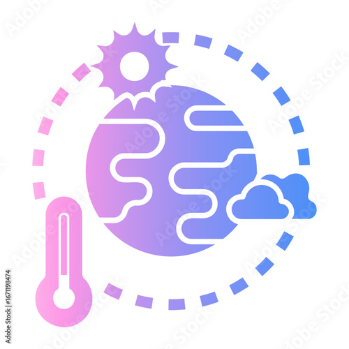 climate change Gradient icon