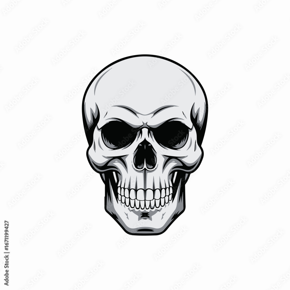 Fototapeta premium VINTAGE SKULL HEAD CONCEPT VECTOR 3
