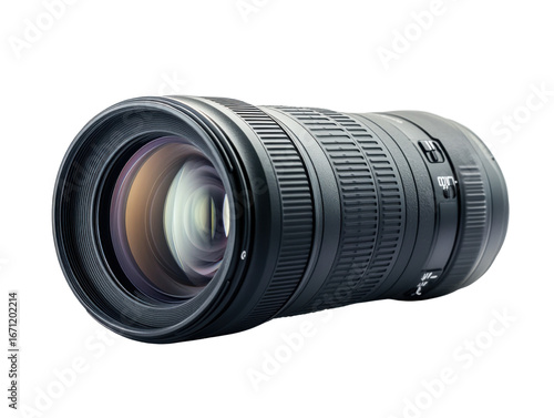 camera lens isolated on white background