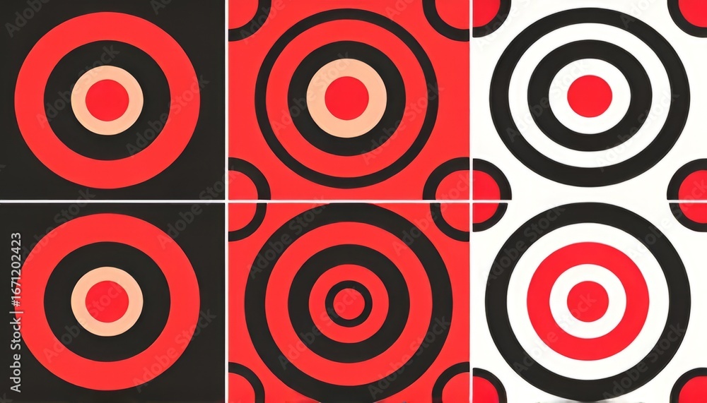Fototapeta premium Target pattern designs