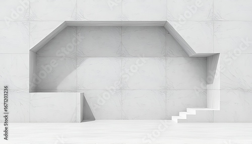 Utilizing empty space to create shapes and forms emphasizing wha