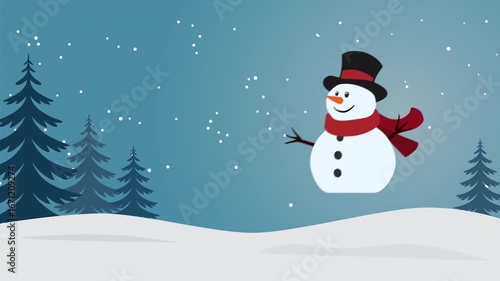 Hopping Snowman