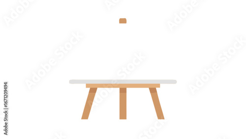 Stylish artist's easel, a blank canvas for creativity, ideal for art projects, studio promotions, and educational materials promoting artistic expression and innovation