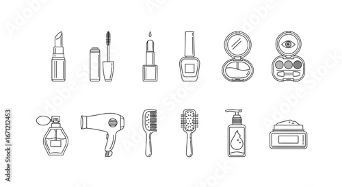 Collection of Beauty and Hair Care Products