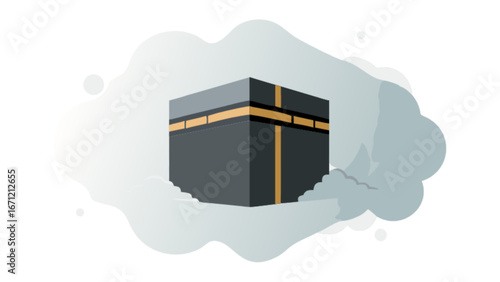 Sacred Kaaba in Mecca, Islam's holiest site, symbolizing faith, pilgrimage, and spiritual devotion for Muslims worldwide, a central focus for prayer and connection.
