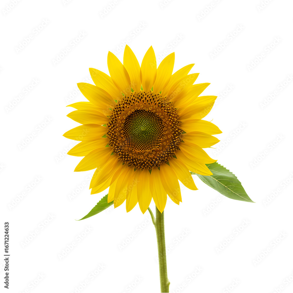 Fototapeta premium Vibrant Sunflower: A Close-Up View of Summer's Golden Bloom