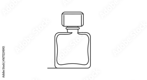 Simple Outline of a Perfume Bottle Design
