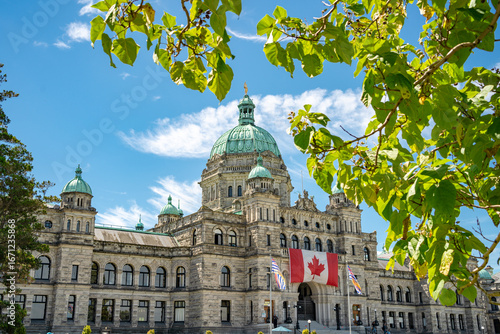 Exterior del parlamento de la Columbia Britanica en Canada