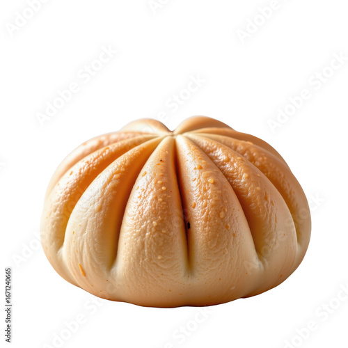 Wallpaper Mural Organic fresh pumpkin isolated on white background, close-up view of a whole raw pumpkin for cooking or decorative use Torontodigital.ca