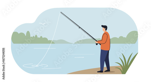 Angler lake shore