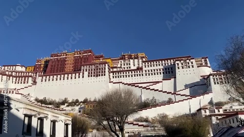Video of the Potala Palace in Lhasa, Tibet, UNESCO World Heritage site, showcasing its majestic architecture in the Himalaya region.