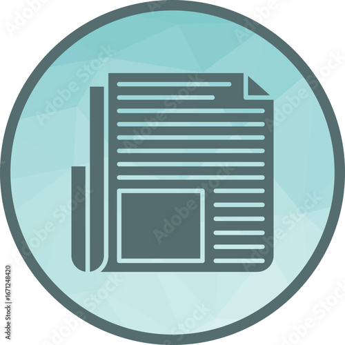 Bulletin icon vector image. Suitable for mobile apps, web apps and print media.