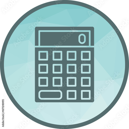 Calculator icon vector image. Suitable for mobile apps, web apps and print media.