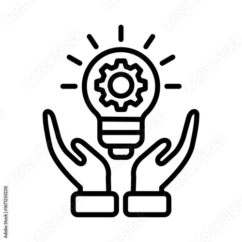 Skill Icon Vector Illustration Line Version
