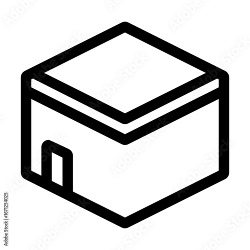 Kabah Linear Icon Vector