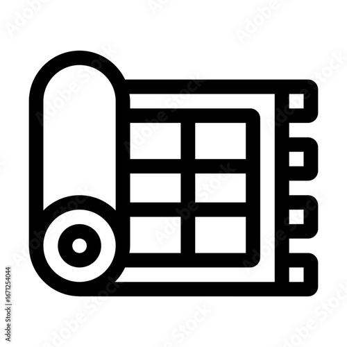 Prayer mat Linear Icon Vector