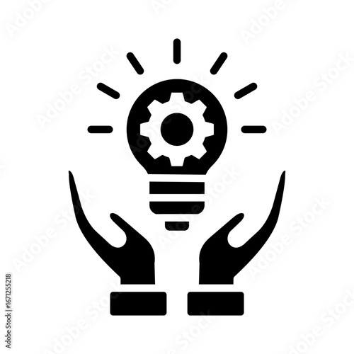 Skill Icon Vector Illustration Glyph Version
