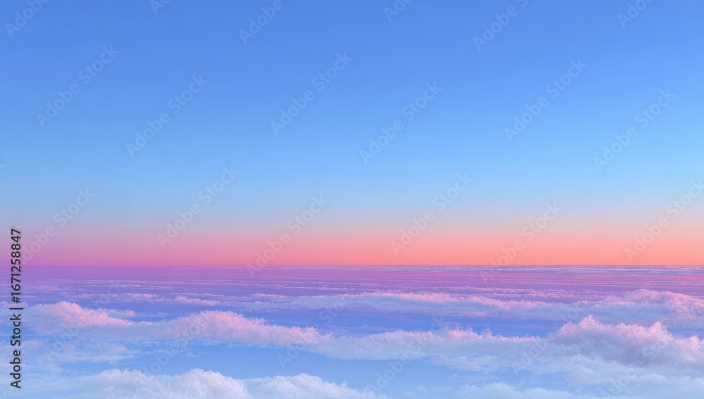 Obraz premium Pastel sky and clouds at dawn/dusk