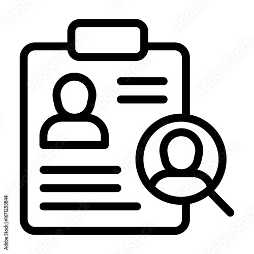 Resume Review of Resume and Portfolio Icon Set