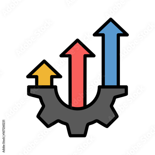 Improvement Icon Vector Illustration Color Version