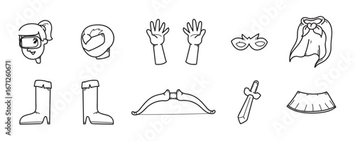 Superkids vector icon. vector illustration