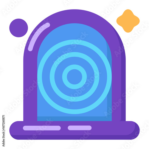 teleportation portal flat