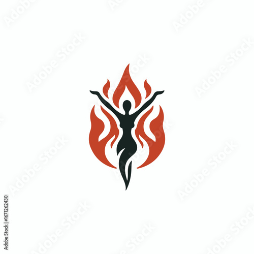 Fire goddess logo