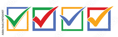 Checkmark upward checklist symbol web plant type design