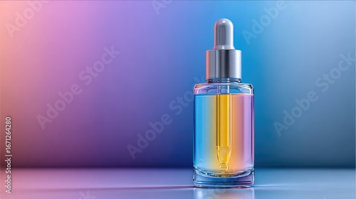 Wallpaper Mural Clear dropper bottle, vibrant colors Torontodigital.ca