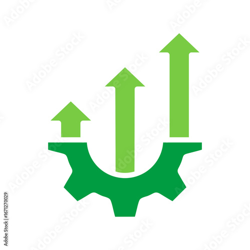 Improvement Icon Vector Illustration Green Version