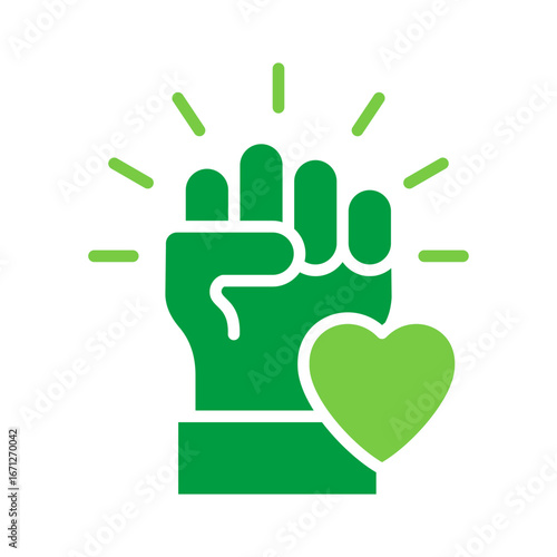 Support Icon Vector Illustration Green Version