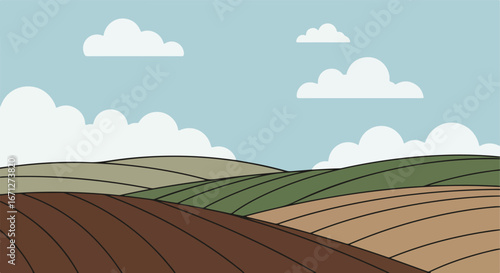 Tilled Fields, Sky
