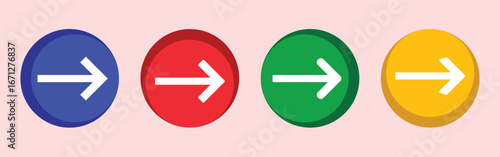 Straight arrow trending concept flat style design plant set