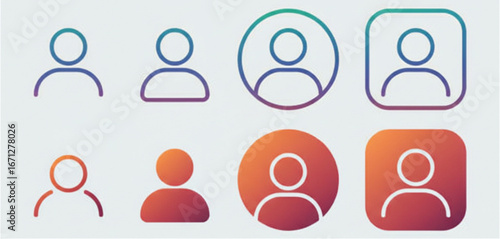 User Icons and Profile Symbols - A Collection of Diverse Avatar Representations